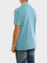 Load image into Gallery viewer, Stone Island Garment Dyed Slim Fit Polo Shirt In Turquoise

