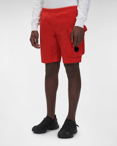 Cp Company Chrome-R Multipocket Swimshorts In Fiery Red