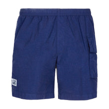 Load image into Gallery viewer, Cp Company Flatt Nylon Stitch Logo Utility Shorts In Medieval Blue
