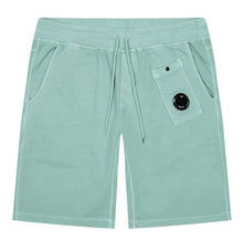 Load image into Gallery viewer, Cp Company Brushed Emerized Resist Dyed Lens Shorts in Mineral Blue
