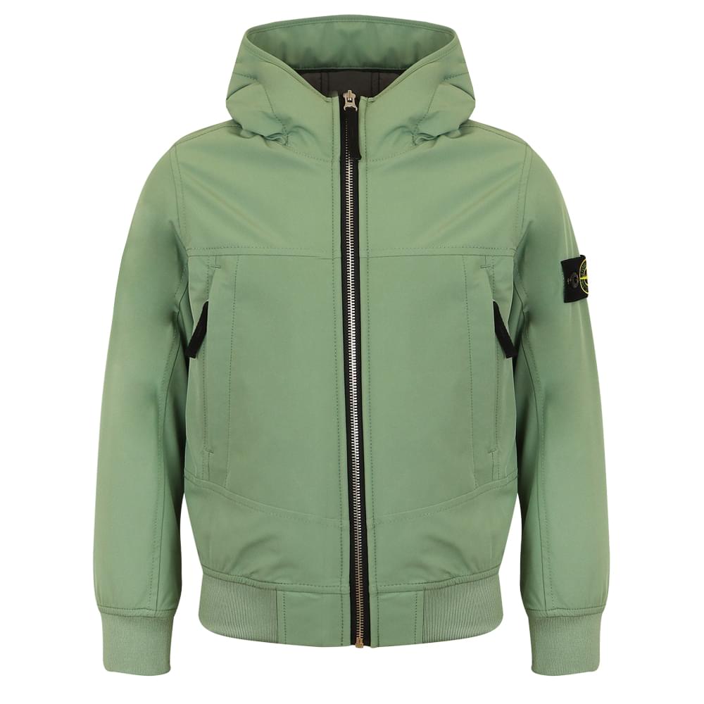 Stone island soft deals shell jacket kids