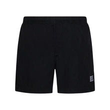 Load image into Gallery viewer, CP Company Eco-Chrome R Stitch Logo Swim Shorts in Black
