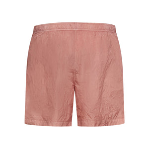 CP Company Eco-Chrome R Stitch Logo Swim Shorts in Pale Mauve