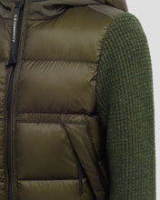 Load image into Gallery viewer, Cp Company Junior Dd Shell Ripstop Mixed Goggle Knitted Jacket In Olive Night
