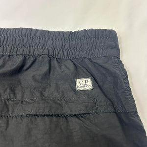 Cp Company Flatt Nylon Loose Fit Nylon Cargo Pants In Navy