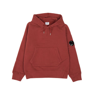 Cp Company Junior Lens Overhead Hoodie In Red