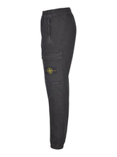 Load image into Gallery viewer, Stone Island Stretch Broken Twill Organic Cotton Old Effect Cargo Pants In Black
