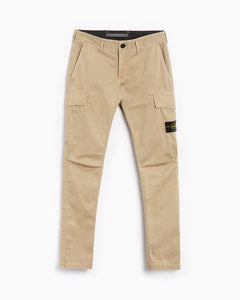 Stone Island Old Effect Skinny Fit Cargo Pants Beige