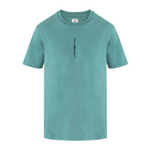 Load image into Gallery viewer, Cp Company Vertical Logo T-Shirt In Frosty Green
