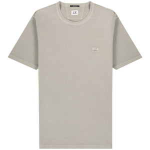 Cp Company Tacting Piquet T-Shirt In Flint Grey