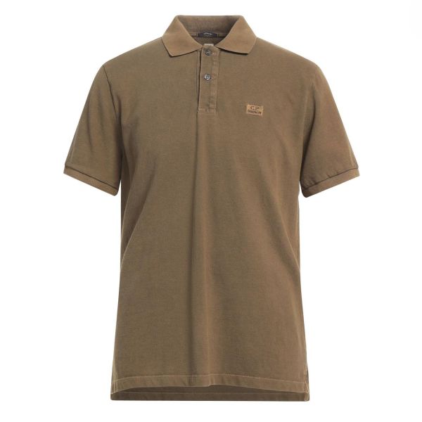 Cp Company Resist Dyed Polo Shirt 108A Butternut Brown