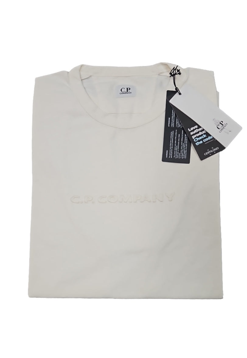 Cp Company Embroidered Logo T-Shirt 260A White