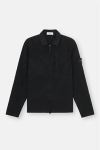 Stone Island Nylon Metal Overshirt Econyl In Black