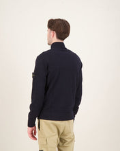 Load image into Gallery viewer, Stone Island Virgin Wool Quarter Zip Sweatshirt Navy
