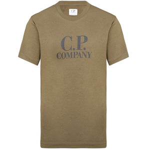 Cp Company Junior Goggle T-Shirt In Cumin