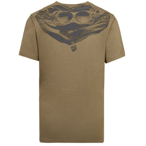 Cp Company Junior Goggle T-Shirt In Cumin