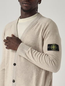 Stone Island RWS Wool Cardigan In Stucco