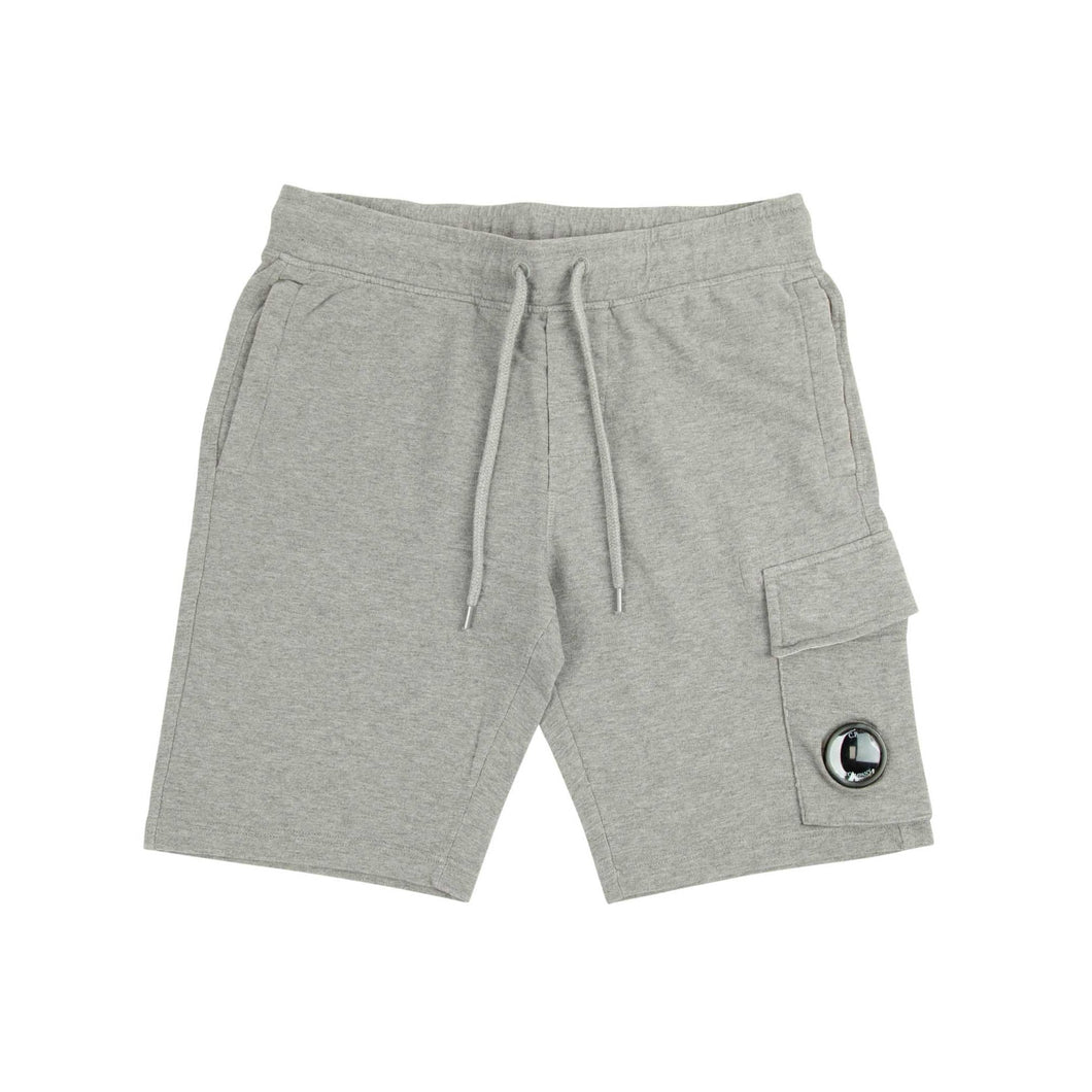 CP Company Lens Fleece Shorts In Grey