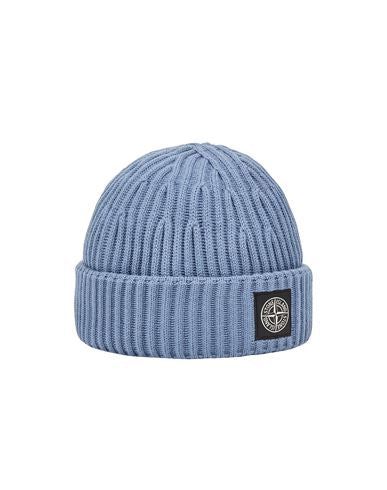 stone island blue beanie