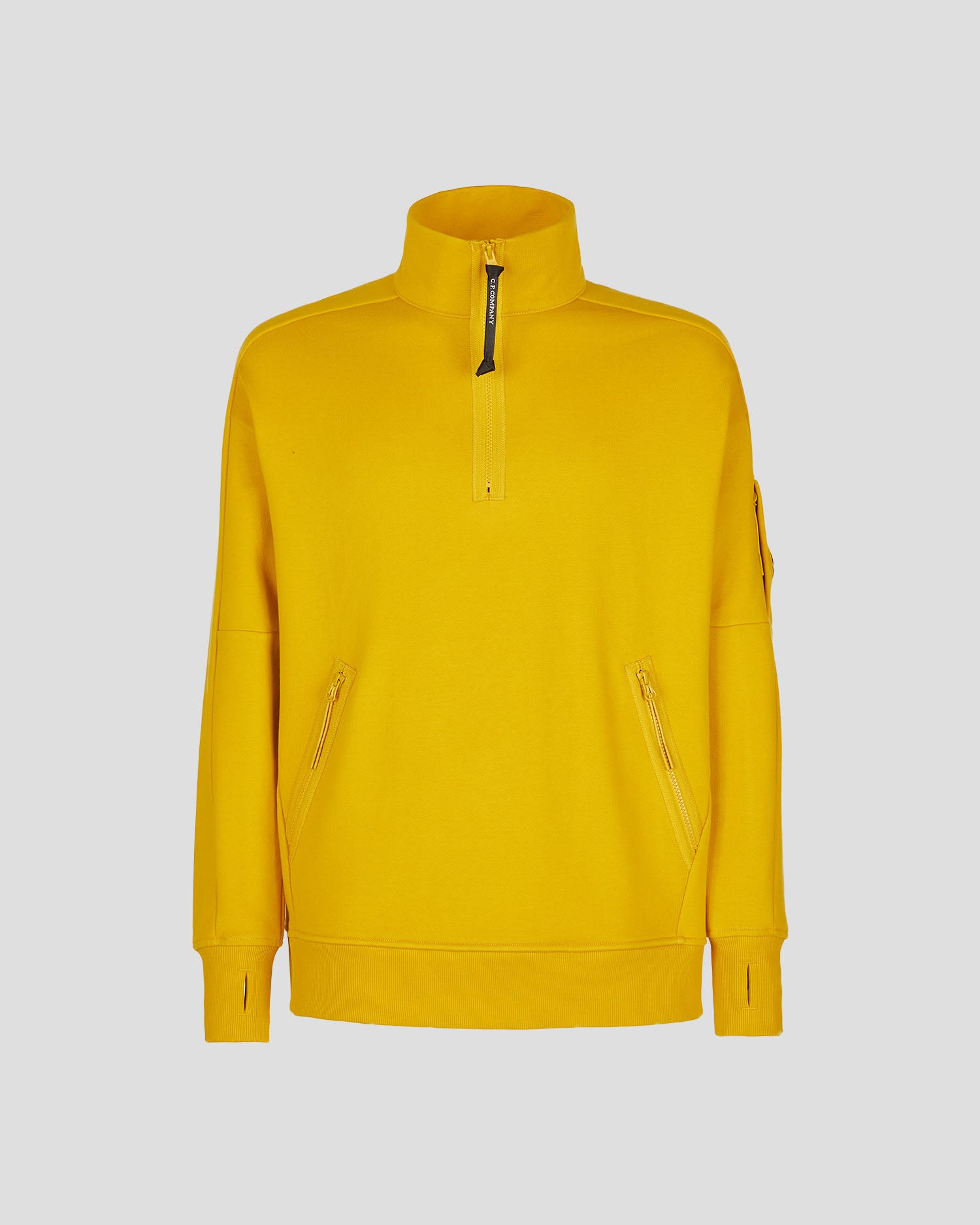 Cp company funnel deals neck polo sweatshirt