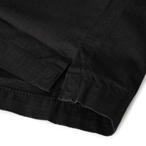 CP Company Rip - Stop Quarter Zip Lens Shirt in Black